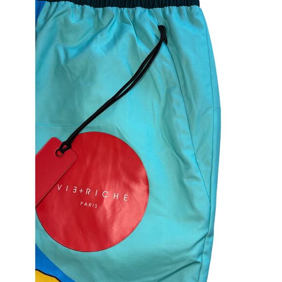VISRICHE Men's Swim Trunks Size [L] – Canyon Graphic Board Shorts Drawstring - Picture 7 of 8